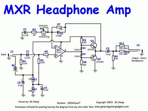 Mxr Preamp Wiring Diagram